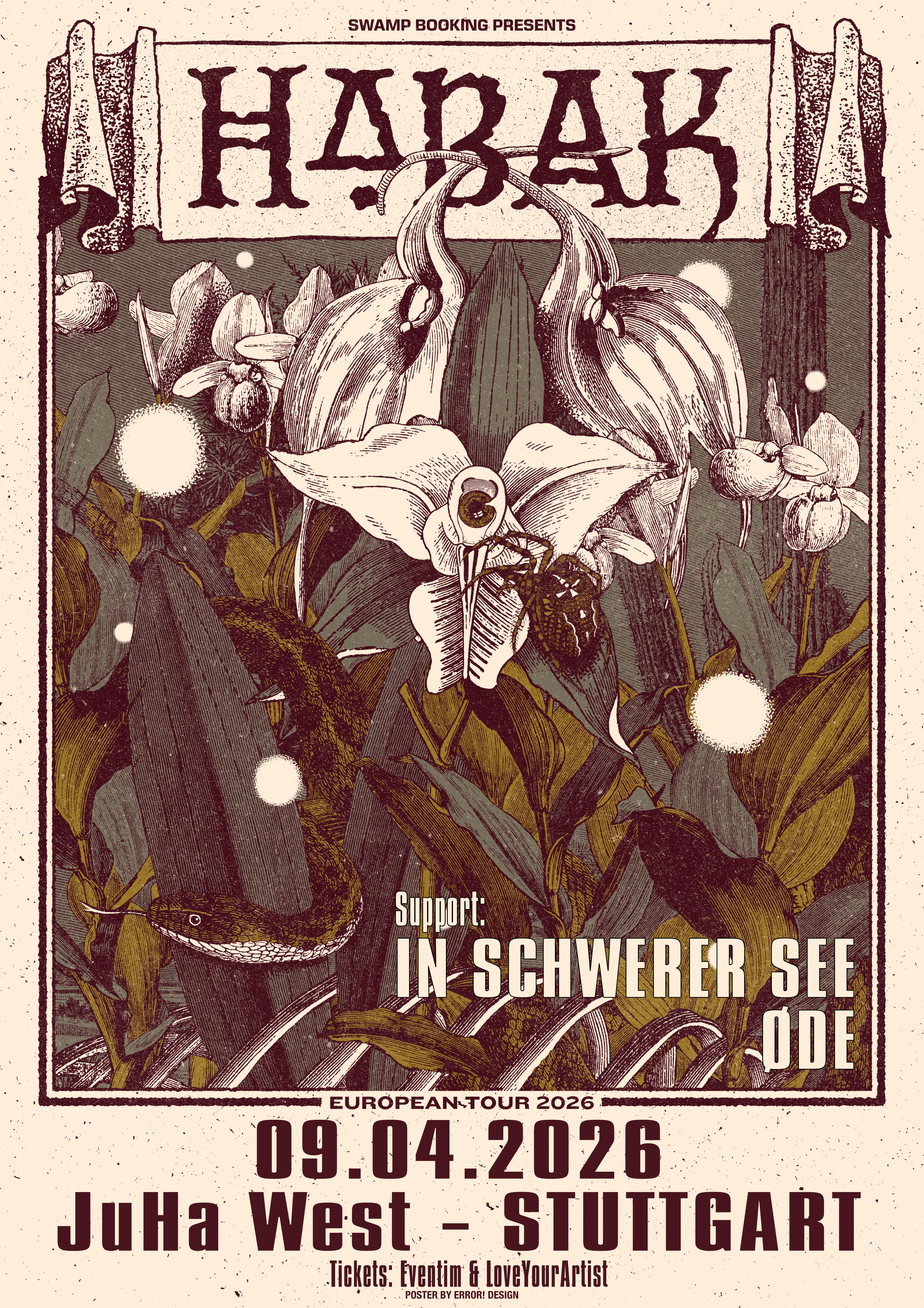 Veranstaltungsbild für HABAK | IN SCHWERER SEE | ØDE